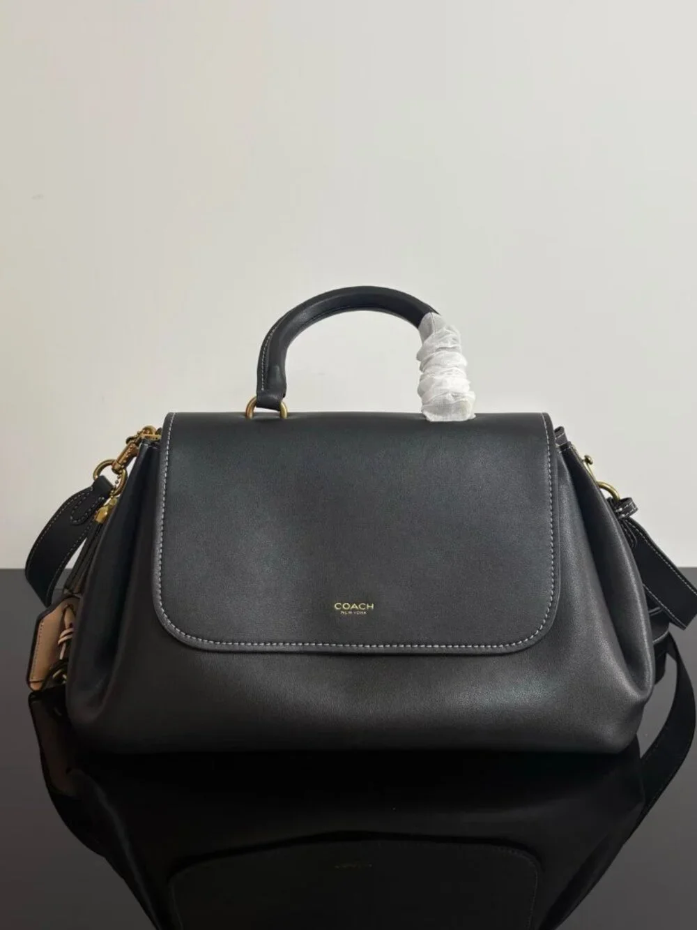 COACH Slouchy Rogue Top Handle Bag